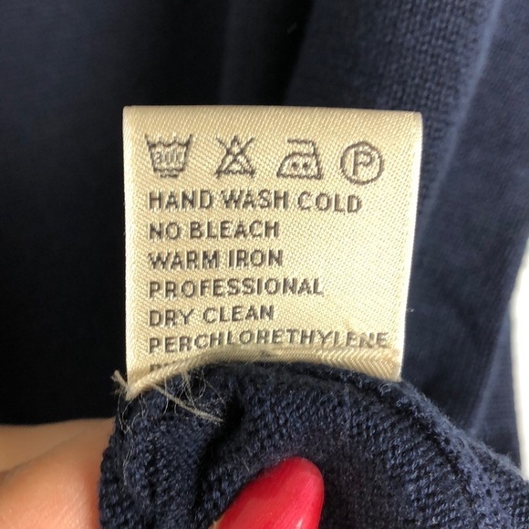 Peter Millar Sweater Vest Silk/Cotton Blend Navy L - Picture 4 of 6